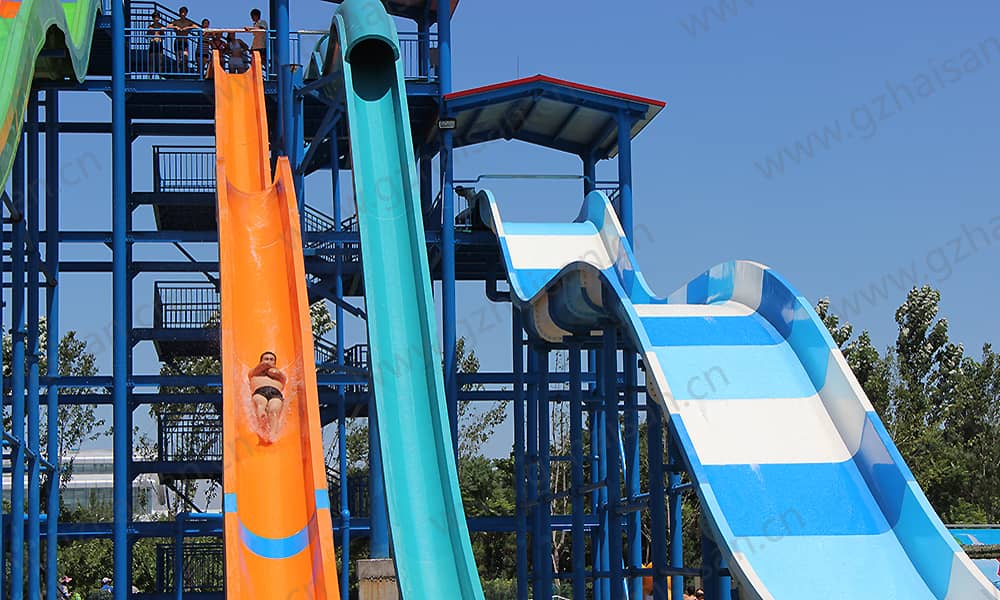 河北保定海森水上大世界高速滑道、家庭宽滑梯